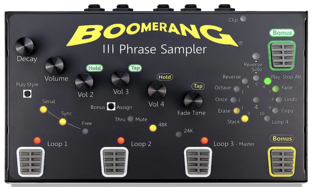 BOOMERANG III Phrase Sampler Guitar Effects Looper Review Play